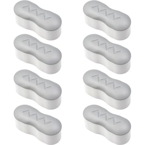 8 Pièces Pare-Chocs pour Siège de Toilette Kit de Pare-Chocs Siège de Toilette avec Adhésif Puissant Universel Patin Abattant WC Adhésif pour Maison, Hôtel, Restaurant (1/4)