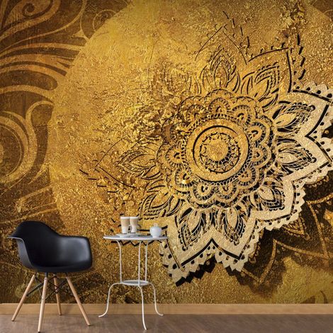 Papier Peint "Golden Illumination" 70 x 100 cm (1/2)