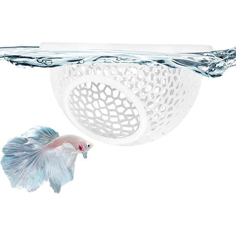 Cachette Flottante pour Betta et Crevettes – Hamac, Nourrisseur et Abri Sûr pour Aquarium Sans Stress (1/5)