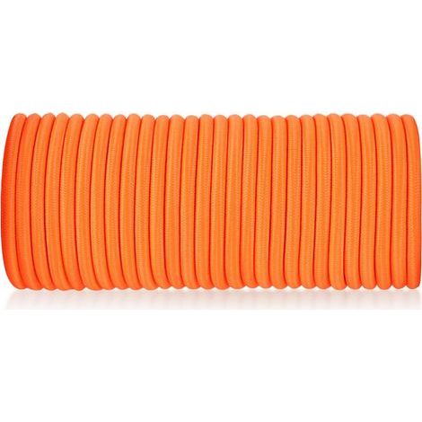 4mm x 30m orange elastic safety rope, elastic webbing, cargo net, fixed items (1/4)