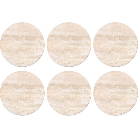 SOTTOBICCHIERI Set di 6Marmo - Pietre - Sabbia - Texture 10x10 cm (1/5)