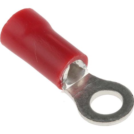 Cosses à œillet RS PRO, Isolé, Rouge, 1.5mm², M3.5, 6.6mm