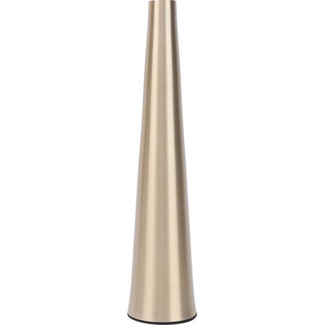 Vase décoratif en aluminium de style nordique, à col étroit et forme conique, pour meubles TV et tables à manger, couleur or, grand format (1/5)