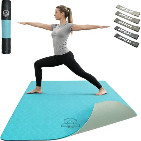 Yogamatte, rutschfeste Oberfläche, tragbare Tragetasche, grün (1/2)