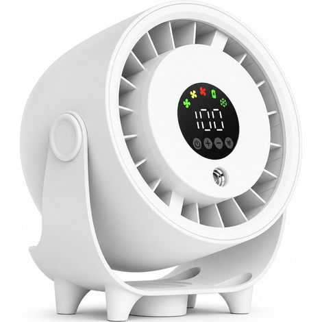 Kompakter wiederaufladbarer USB-Schreibtischventilator mit Sprühfunktion 16,5 cm (1/5)