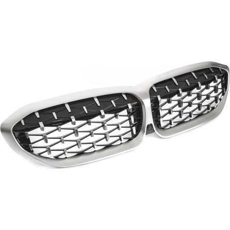 Grille de Calandre ABS BMW Serie 3 G20/G21 de 2019 a 2022 Silver Chrome-42534042 (1/5)
