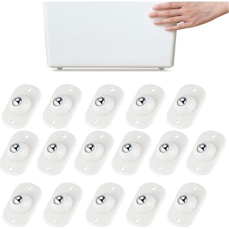 Roulettes Adhésives Pivotantes 360° Mini - Roues à Billes Autocollantes pour Électroménager de Cuisine, Poubelle, Boîte de Rangement et Bricolage DIY (1/5)