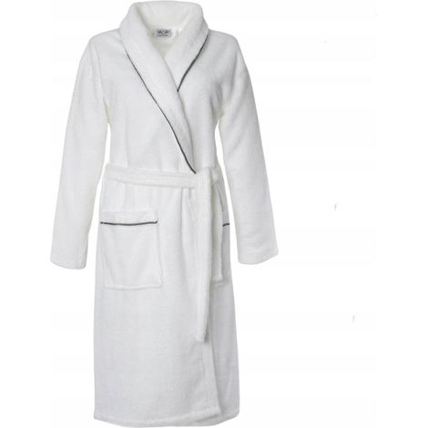 Hotel-SPA-Bademantel, weiß, Unisex/Damen/Herren, Größe L/XL (1/5)