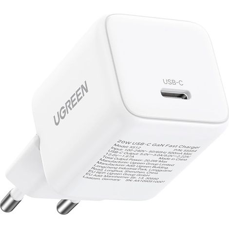 Ugreen X513 30W GaN 1x USB-C Wandladegerät – Weiß (1/4)