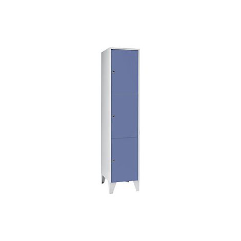 Armario de 3 compartimentos München  1 sección  anchura 400 mm