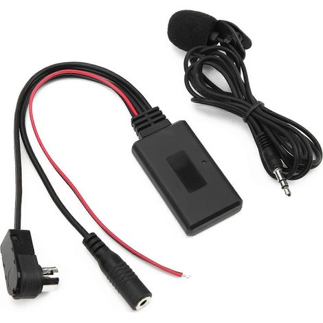 Bluetooth 5.0 AUX-Kabeladapter mit Mikrofon und Freisprechfunktion, passend für Alpine CDA-9857, CDA-9886 und CDA-117