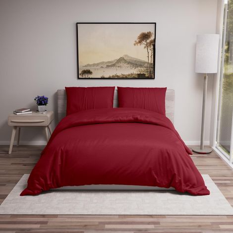 Housse de Couette 200x200 + 2 Taies Oreiller 50x70cm (1/5)