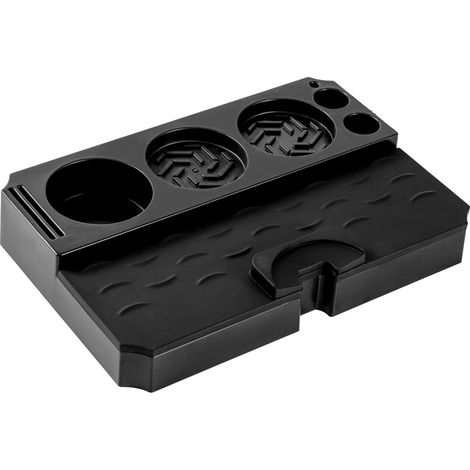 Station de tassement pour tasseurs de 51 à 58 mm, tapis de tassement amovible et lavable au lave-vaisselle avec espace de rangement, station de tassement pour Breville, tapis de tassement pour café (1/4)