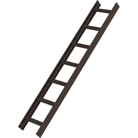 MUNK Aluminium Dachleiter 7 Sprossen braun