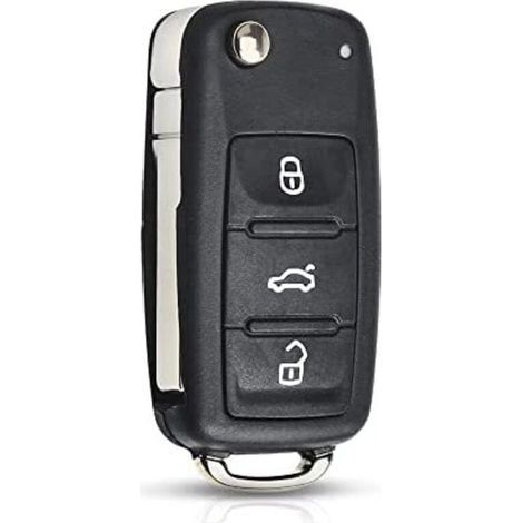 3-Button Folding Car Key Shell – Replacement for VW Golf Mk6, Polo, Passat, Seat, Skoda – Easy Installation - T1guan (1/5)