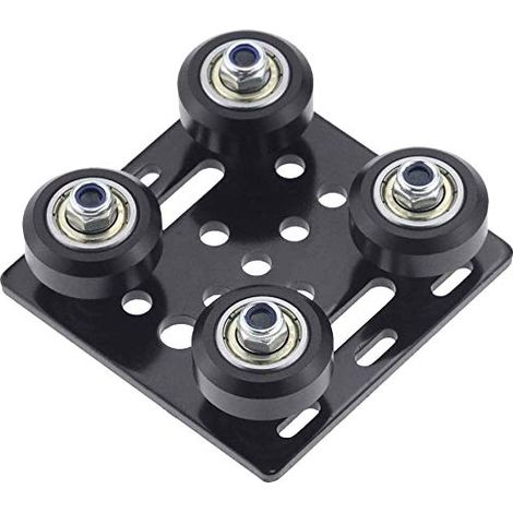 Plaque de Support Arrière en Métal D'extrudeuse D'imprimante 3D avec Poulie V-Slot profilé de Disque de poulie en Aluminium pour connexion de profil en aluminium 2020V pour imprimante CNC et 3D (1/5)