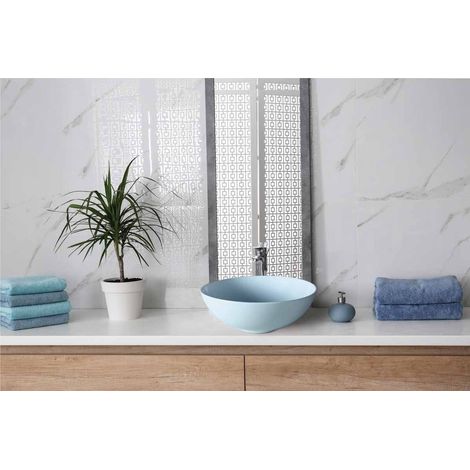 MOSAVIT CERAM Lavabo Sobre Encimera Azul - ref: MSV-CERAMAZ