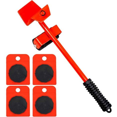 Kit Deplacement Meuble - Roulettes Levage Jusqu A 150 Kg - Revetement Antiderapant - Pour Déménagement Garage Rénovation - Lot De 4 (1/5)