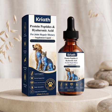 Gouttes pour le soin des articulations des animaux - Formule douce pour prendre soin des articulations de votre animal, lui procurant confort et énergie au quotidien - 60 ml (1/5)
