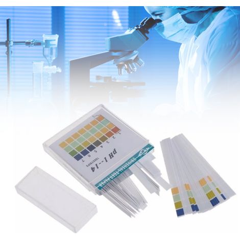 Bandelettes de test pH 0-14 : mesurez la valeur du pH de l'échantillon. Bandelettes de test pH 100 (1/5)