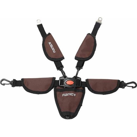 Ceinture de sécurité 5 points marron chariot - FUXTEC -Premium Cruiser