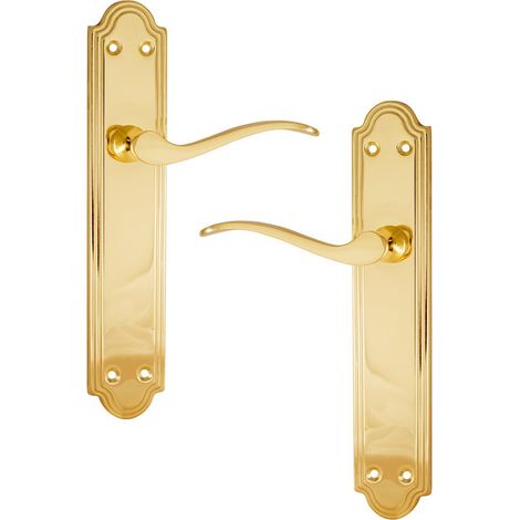 Manilla latonada para puertas (45x240x52 mm)  MICEL 01777