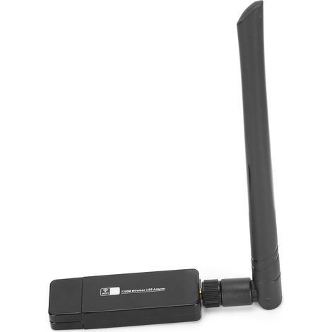 Carte réseau USB sans fil 1200M 5G double bande avec antenne pour PC portable et bureau (1/5)