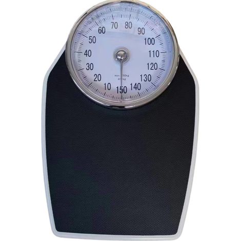 Bilancia meccanica da bagno Salter Doctor Style - Bianco vintage + nero. Pesatura precisa, robusta piattaforma in metallo, portata fino a 150 kg. (1/5)