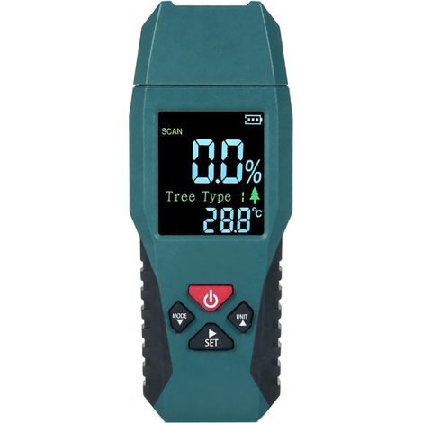 Capteur intelligent d'humidité pour bois, bambou, papier et herbes Détecteur de format de poche avec écran LCD et 4 modes d'utilisation (1/5)