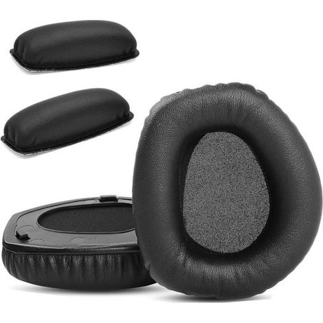 Coussinet D Oreille - Cuir Protéiné - Mousse Mémoire De Forme - Compatible Sennheiser HDR165 HDR175 RS165 RS175 - 1 Paire (1/5)