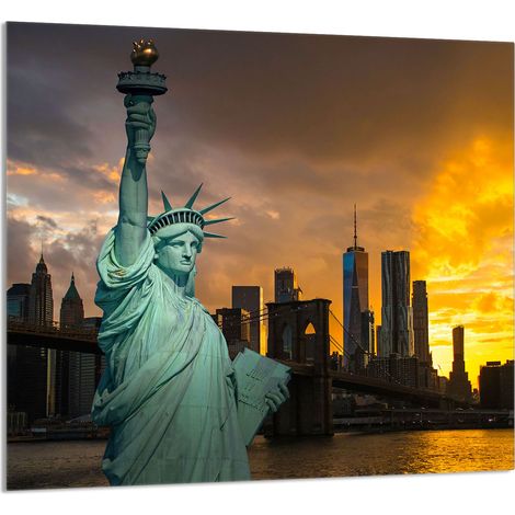 PANNELLO IN VETRO PER CUCINA 65x60 City (1/5)