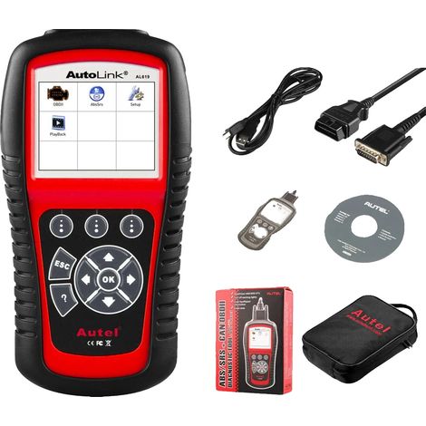 Scanner OBD2, supporto multilingue, diagnostica completa, AL619, inglese (1/2)