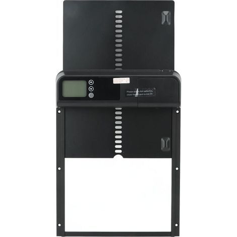 Porte automatique de poulailler avec minuterie en alliage d'aluminium IP45 affichage LED étanche ouvre-porte automatique de poulet alimenté par batterie pour la ferme (1/4)