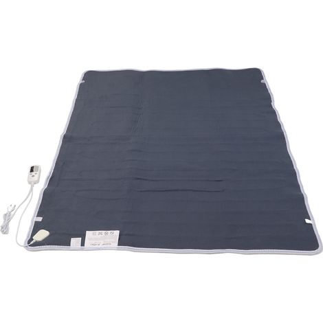 Couverture chauffante électrique en polaire à diffusion uniforme de chaleur, coussin chauffant électrique, prise UE 220 V, 1,5 x 1,2 m (1/5)