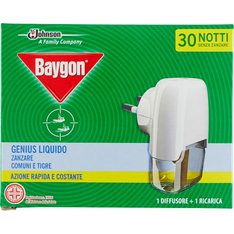 Elettroemanatore Genius Liquido Anti-Zanzare BAYGON - 30 Notti (1/2)