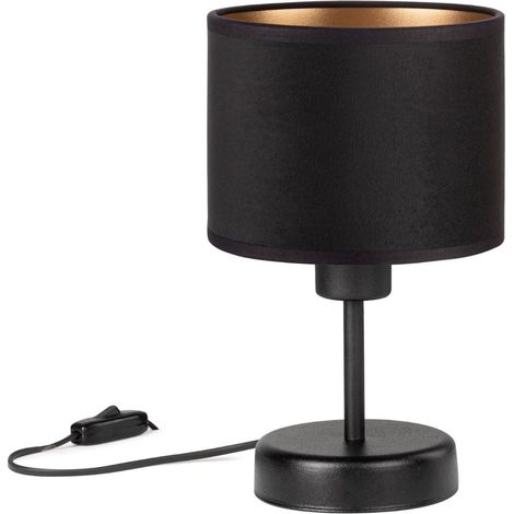 Lampe Tornado Amrub velours noir et or (1/5)