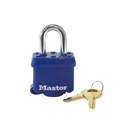 Masterlock  Lucchetto  acciaio  con guaina termoplastica 