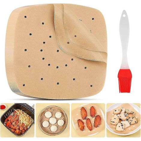 110 feuilles de papier sulfurisé jetables pour friteuse à air - Antiadhésif