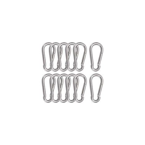 12 Pièces Mousquetons M6 Mousqueton INOX 304 Crochet Mousqueton Boucle à Ressort pour Suspendre Crochet Fixe 60 x 6 mm (1/5)