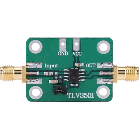 Geeignet für TLV3501 Hochgeschwindigkeitskomparator, einfacher Frequenzzähler, Front-End-Shaping-Modul, 2,7–5 V SMA-Frequenzzähler