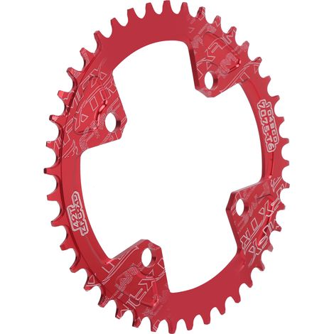 FMFXTR 104BCD Kettenblatt aus Aluminiumlegierung, 42 Zähne, für Mountainbikes, rot. (1/5)