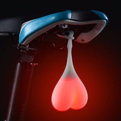 Rotes LED-Herz-Rücklicht für Fahrräder - WEWOO (1/5)