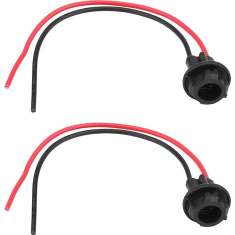 2 pcs Ampoules Socket,Voiture T10 Ampoule Douille Porte-Lampe Connecteur d'Extension Support De Socle Plaque D'immatriculation Lumières Titulaire (1/5)