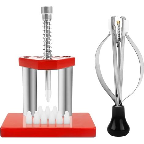Professional watch repair tools, including disassembly tools, pins, and repair kits, are used for repairing and assembling watches. (1/5)