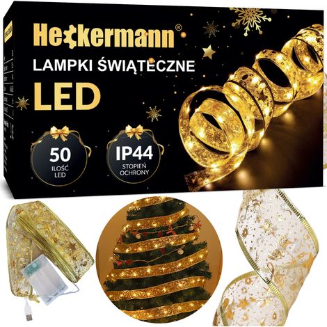 Heckermann 800L Warmweiße LED-Weihnachtsbeleuchtungskette