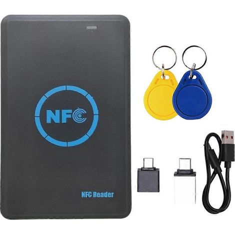 Duplicateur de puces RFID 5 fréquences + 2 lecteurs NFC porte-clés CUID, copieur HID 125K/ IC/ID 13,56M, graveur de jetons 125K (1/5)