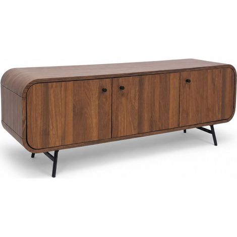Meuble tv 140cm effet bois de noyer, OREE (1/3)