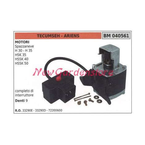 Motorino avviamento TECUMSEH motore spazzaneve H30 35 HSK 35 HSSK 40 50 040561