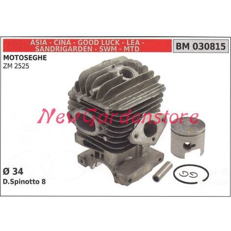 Segmentos cilindro pistón CINA motor motosierra ZM 2525 030815