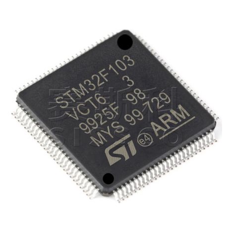 STM32F103VCT6 electronic component chip, STM32F103VDT6, 5 electronic components, 5 units.